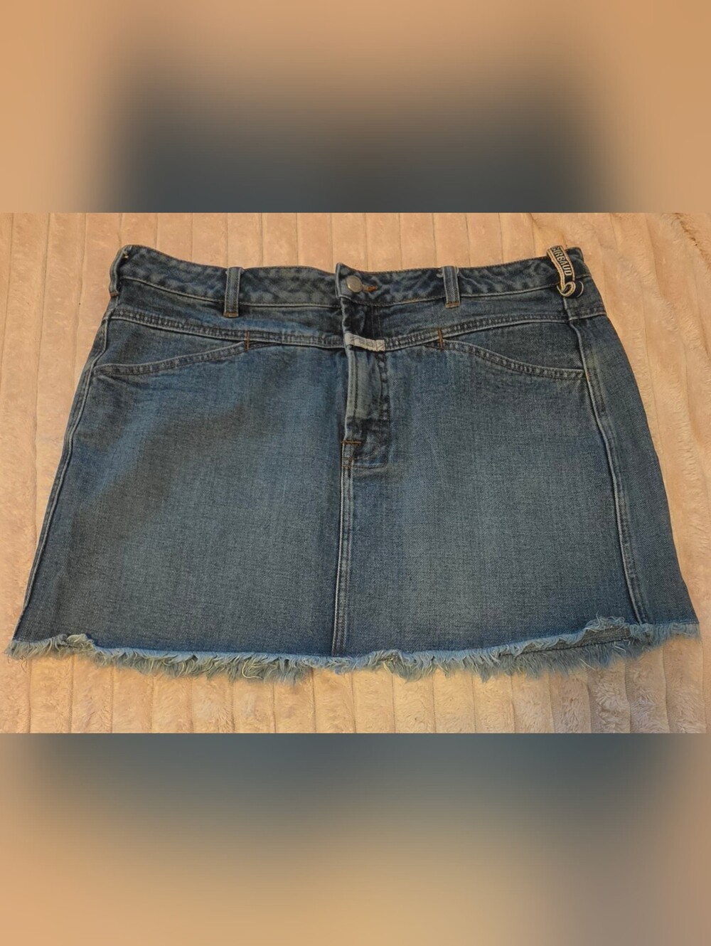 Marithe Francois Girbaud Denim Mini Skirt